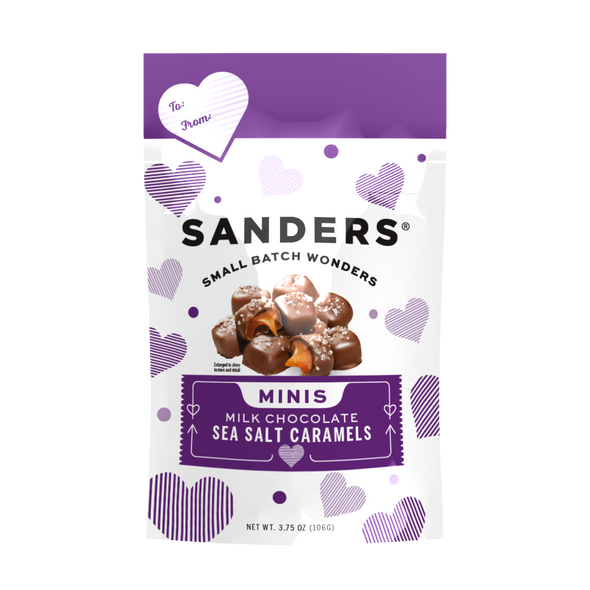 Milk Chocolate Sea Salt Caramel Valentine's Day Mini Bites