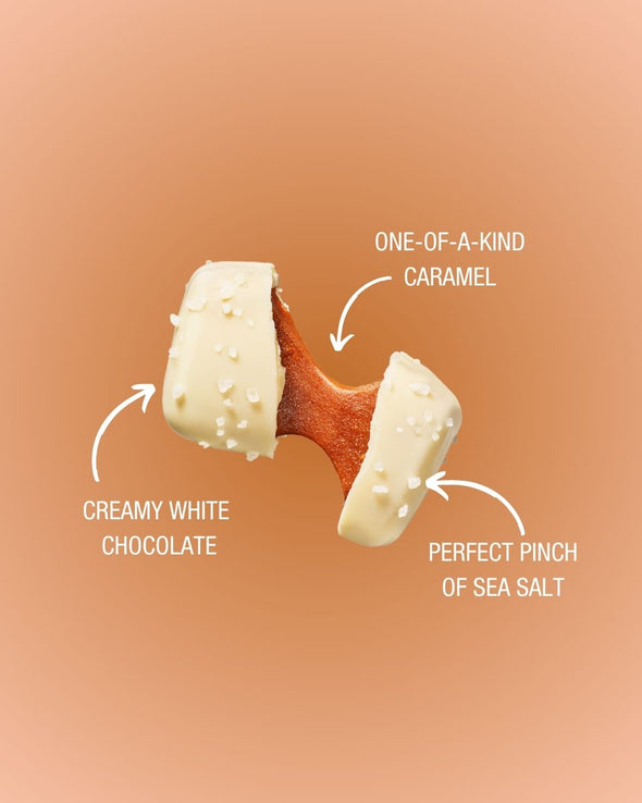 White Chocolate Sea Salt Caramels 7oz Pouch