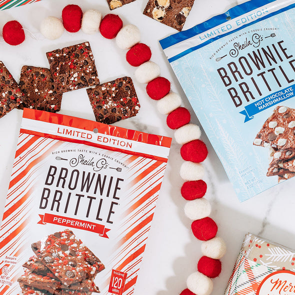 Chocolate Chip Peppermint Brownie Brittle - 4oz Pouch