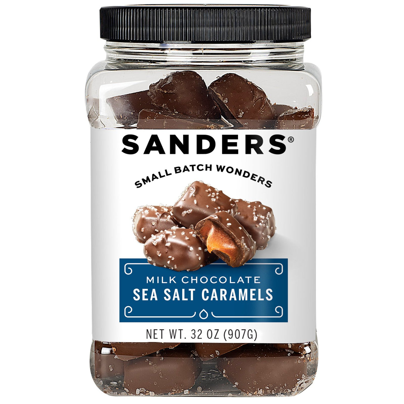 Original Milk Chocolate Sea Salt Caramels Tub 32 oz. – Sanders Candy