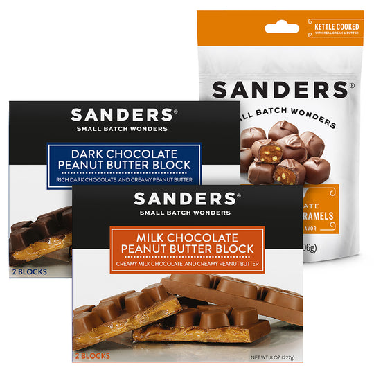 Milk Chocolate Peanut Butter Block 8 oz. – Sanders Candy