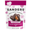 Dark Chocolate Raspberry Sea Salt Caramel Hearts 7 oz. package front- product carousel image